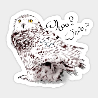 Snowy owl Sticker